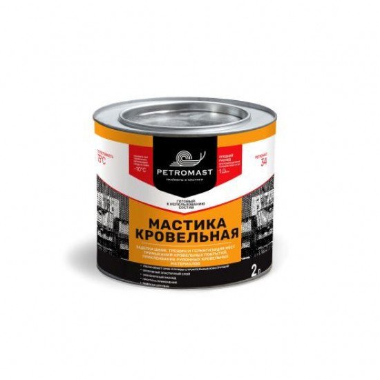 Мастика кровельная PETROMAST, 5л /металл